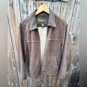 Eddie Bauer Brown Leather Jacket Medium
